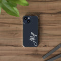 Custom Signature Name Phone Case — Navy Blue
