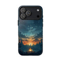 Twilight Campfire & Starry Sky Phone Case