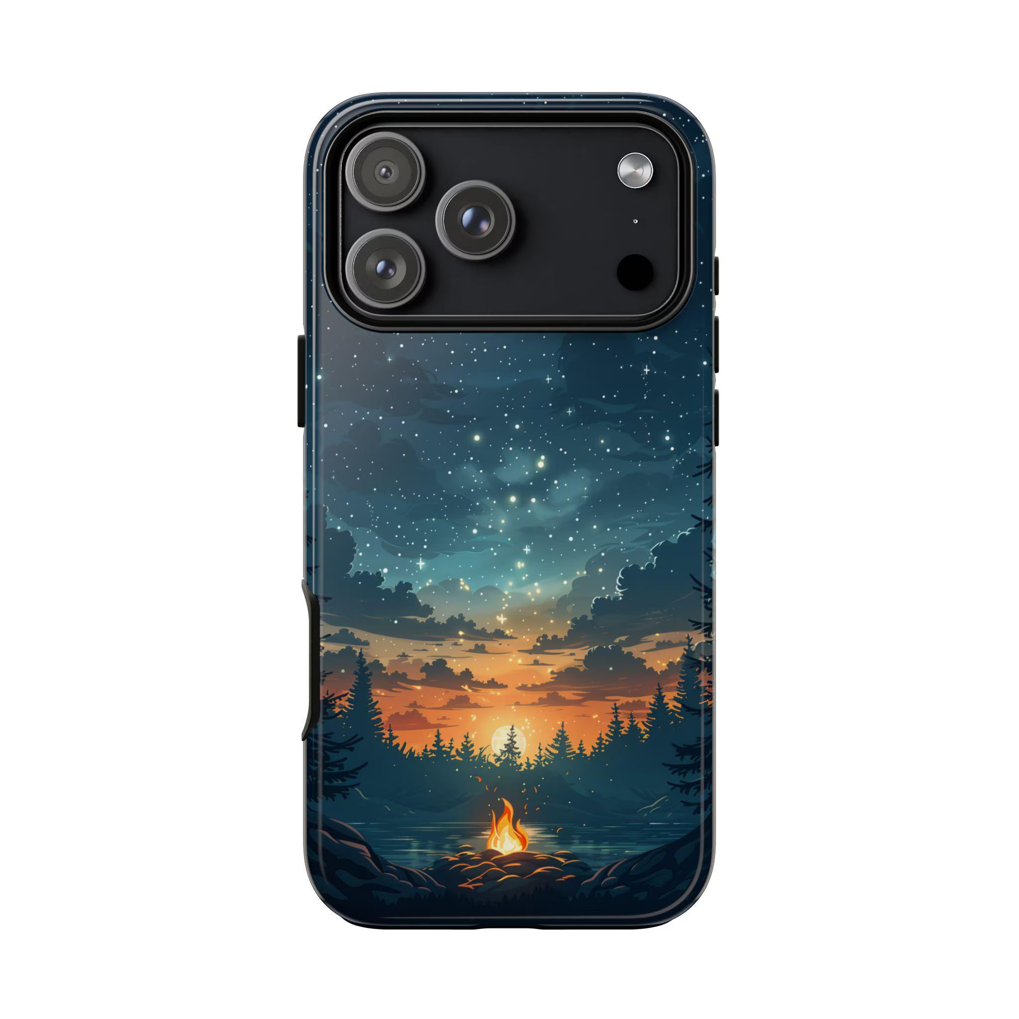 Twilight Campfire & Starry Sky Phone Case